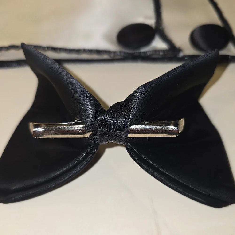 Rubies Deluxe Bunny Costume Accessory Set Ears Tail Collar Bow Tie 13019 Vintage - Picture 5 of 14